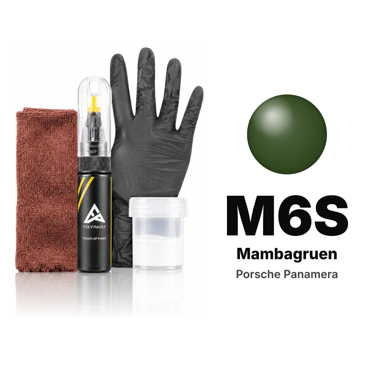 Peinture de retouche pour Porsche Panamera – M6S Mambagruen (2018–2020), kit Complet
