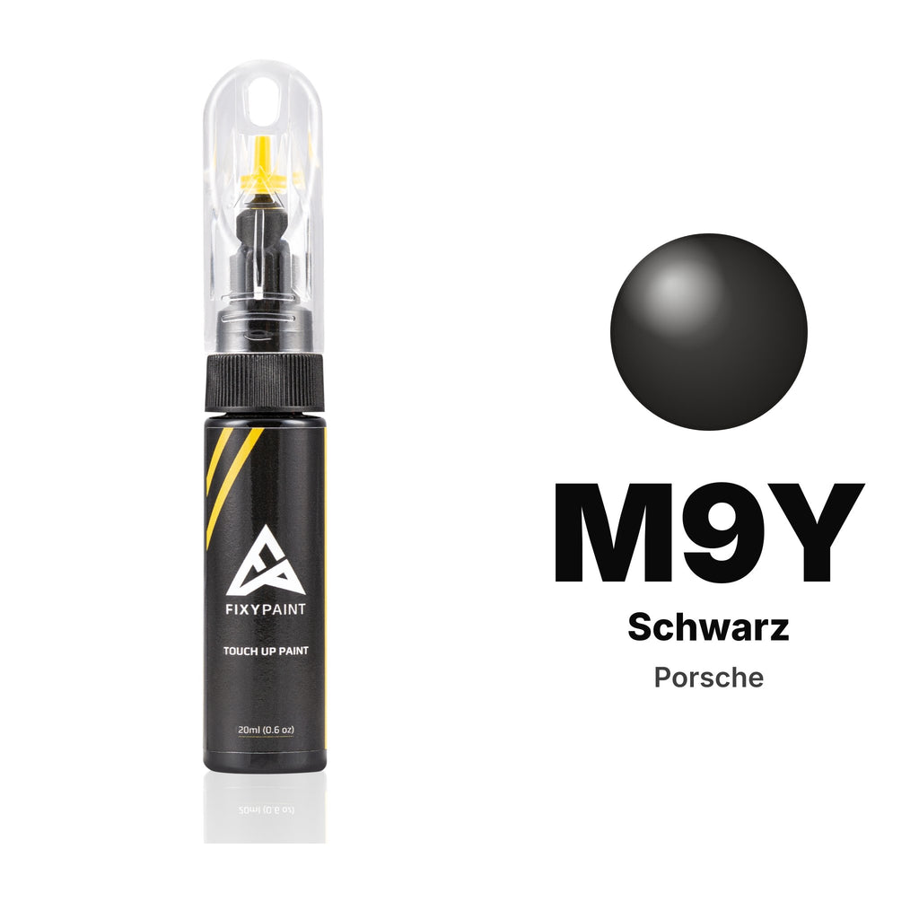 Touch-up paint for Porsche M9Y Schwarz, Basic kit