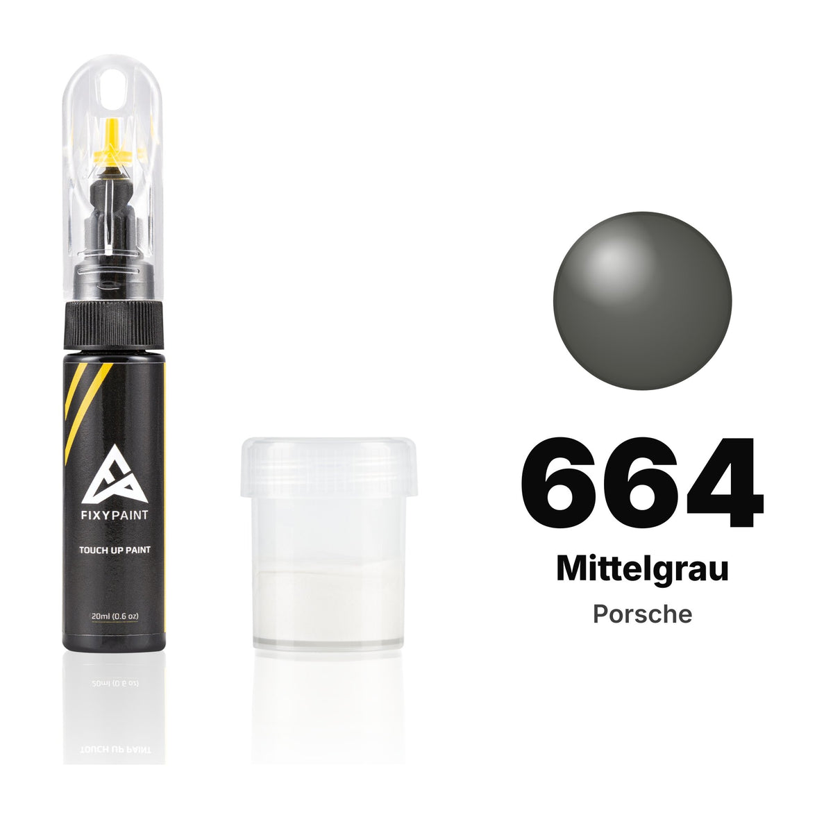 Touch-up paint for Porsche 664 Mittelgrau, Standard kit