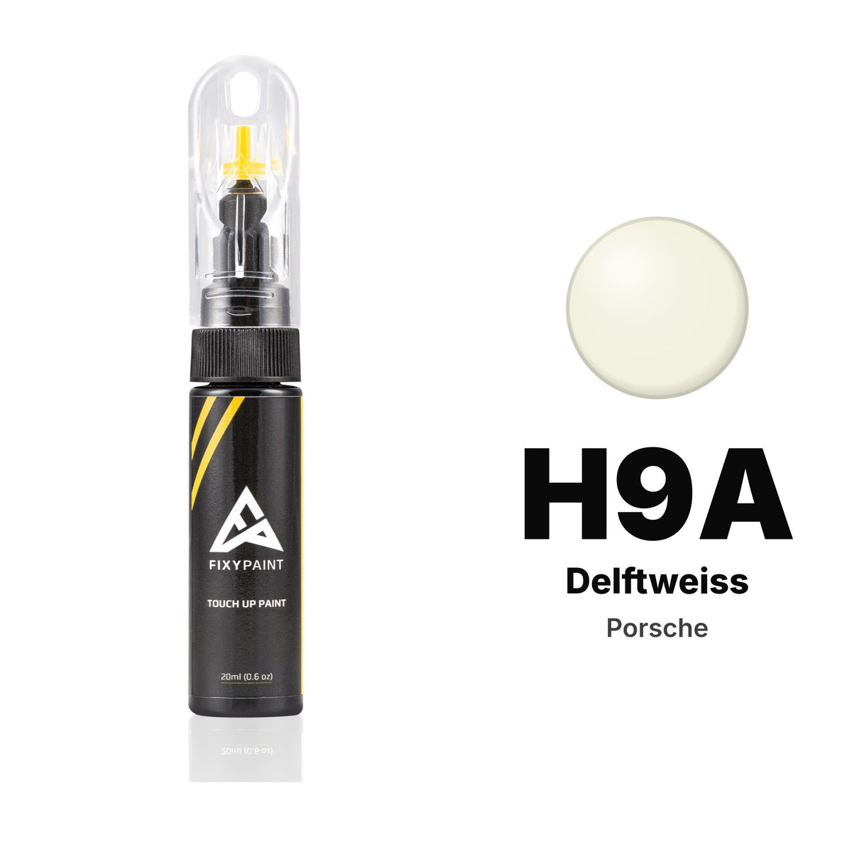 Touch-up paint for Porsche H9A Delftweiss, Basic kit