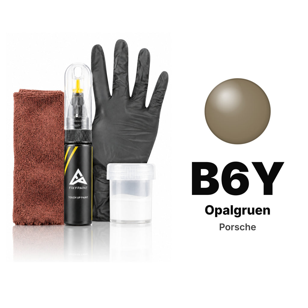 Touch-up paint for Porsche B6Y Opalgruen, Complete kit