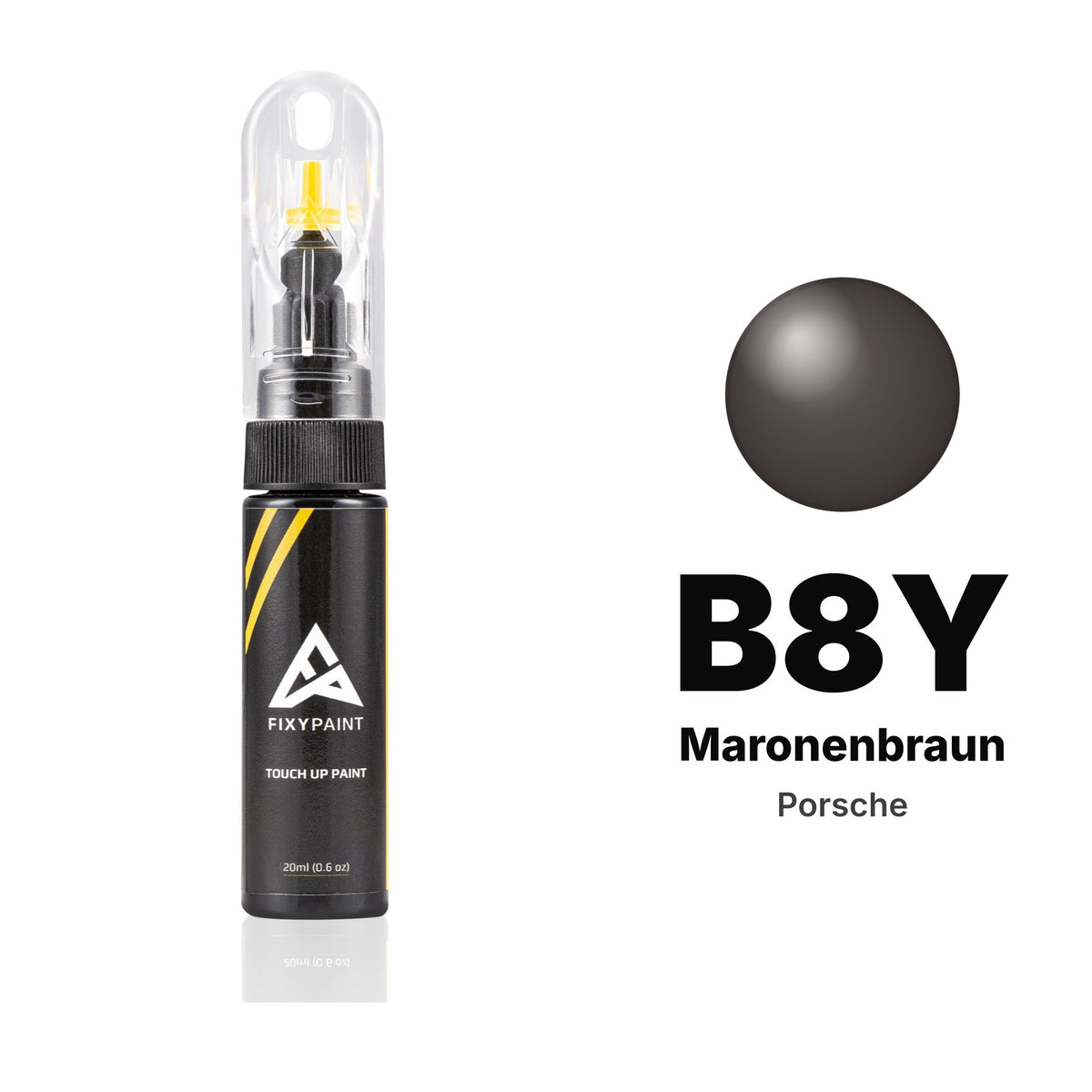 Touch-up paint for Porsche B8Y Maronenbraun, Basic kit