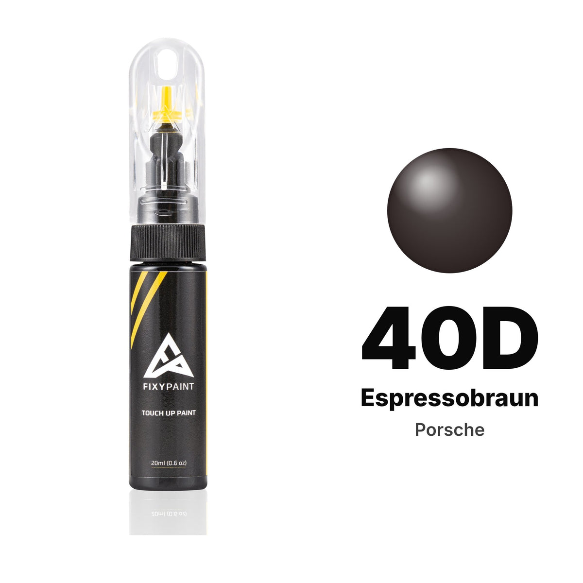 Touch-up paint for Porsche 40D Espressobraun, Basic kit