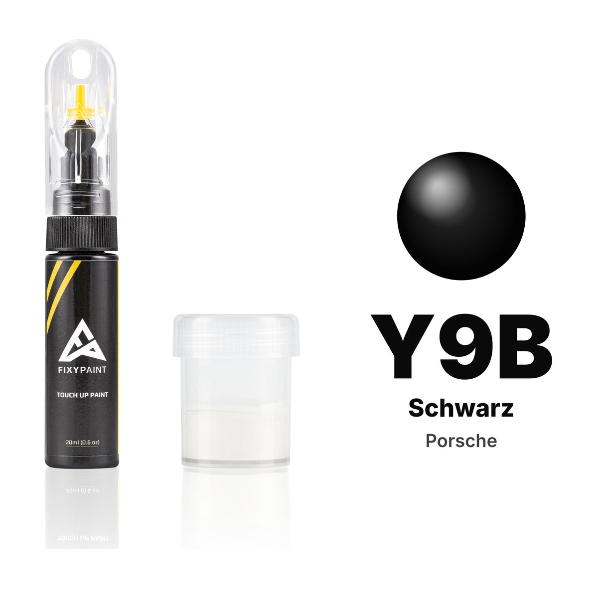 Vernice ritocco per Porsche – Y9B Schwarz (tutti i modelli, 1988–1990), kit Standard