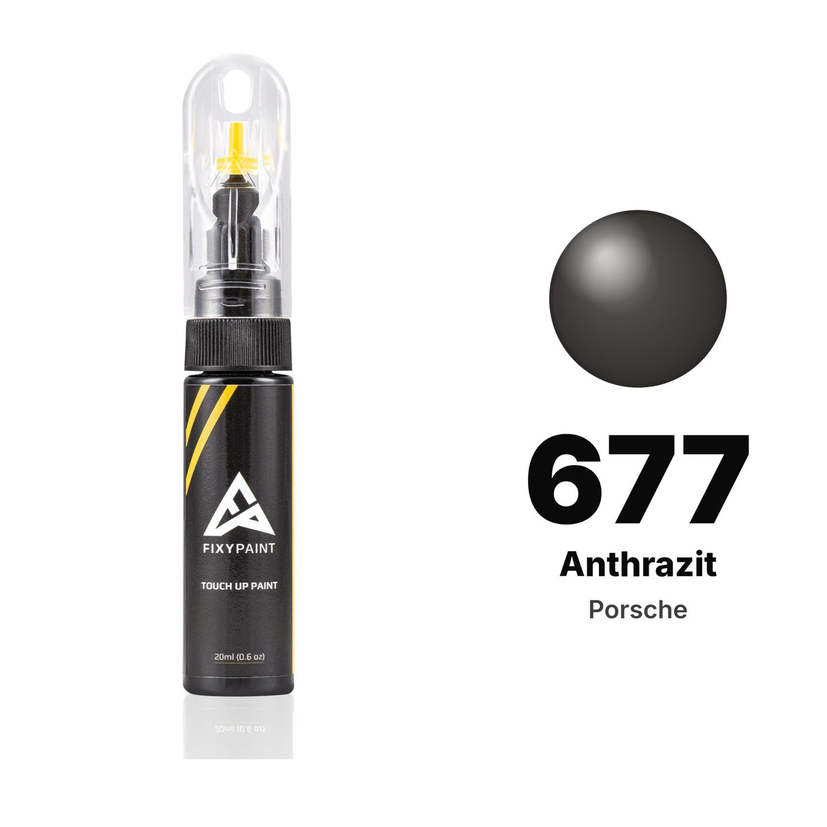Touch-up paint for Porsche 677 Anthrazit, Basic kit