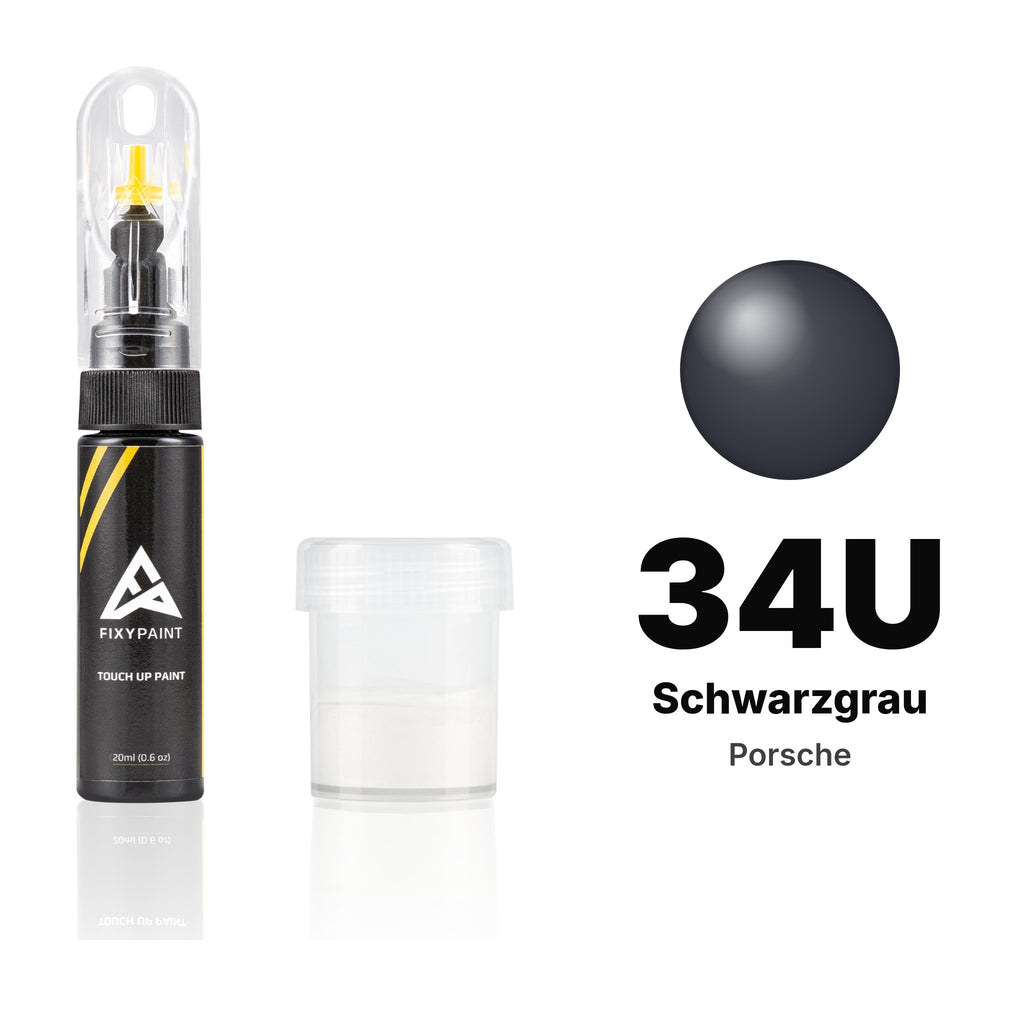 Touch-up paint for Porsche 34U Schwarzgrau, Standard kit