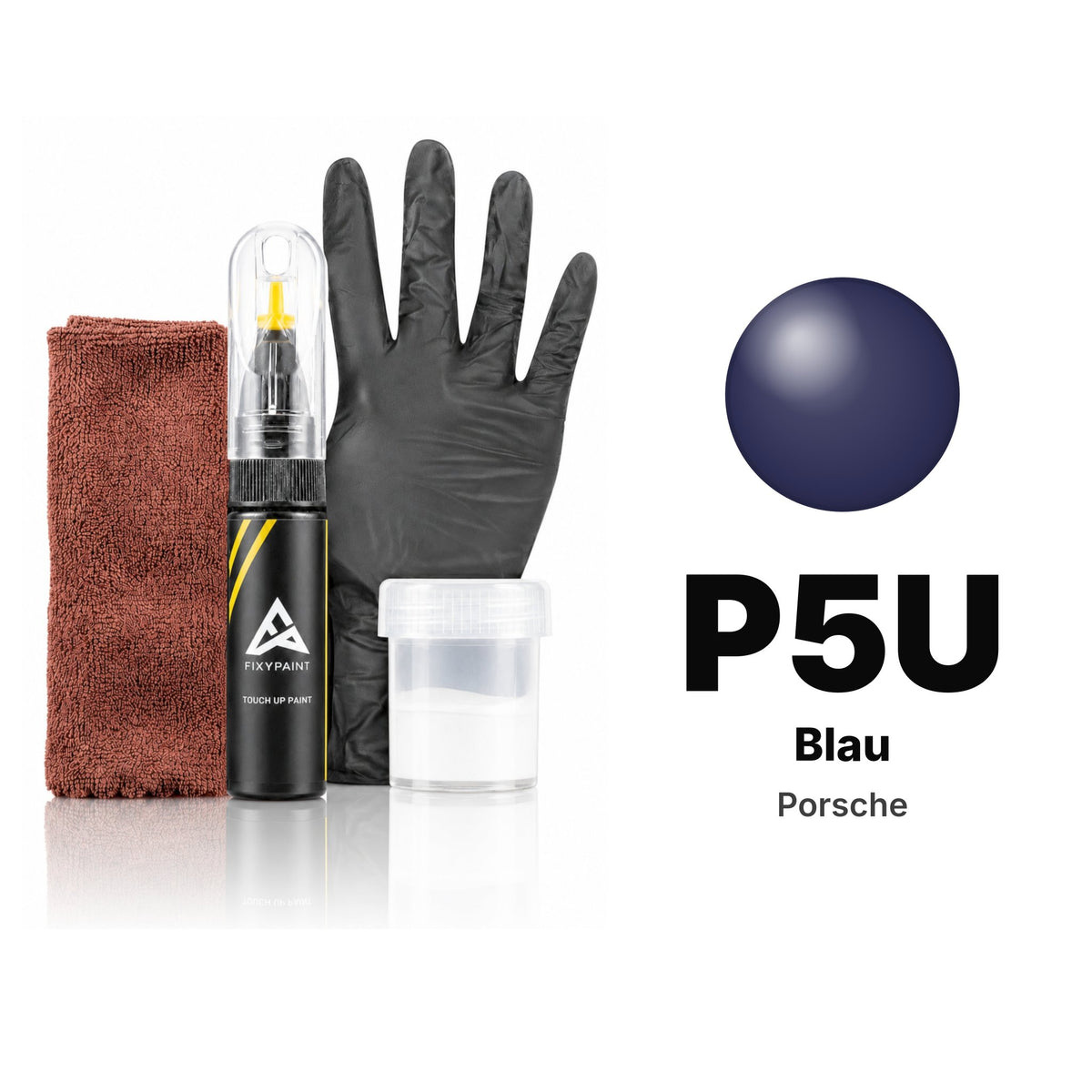 Touch-up paint for Porsche P5U Blau, Complete kit