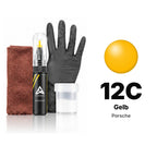 Touch-up paint for Porsche 12C Gelb, Complete kit