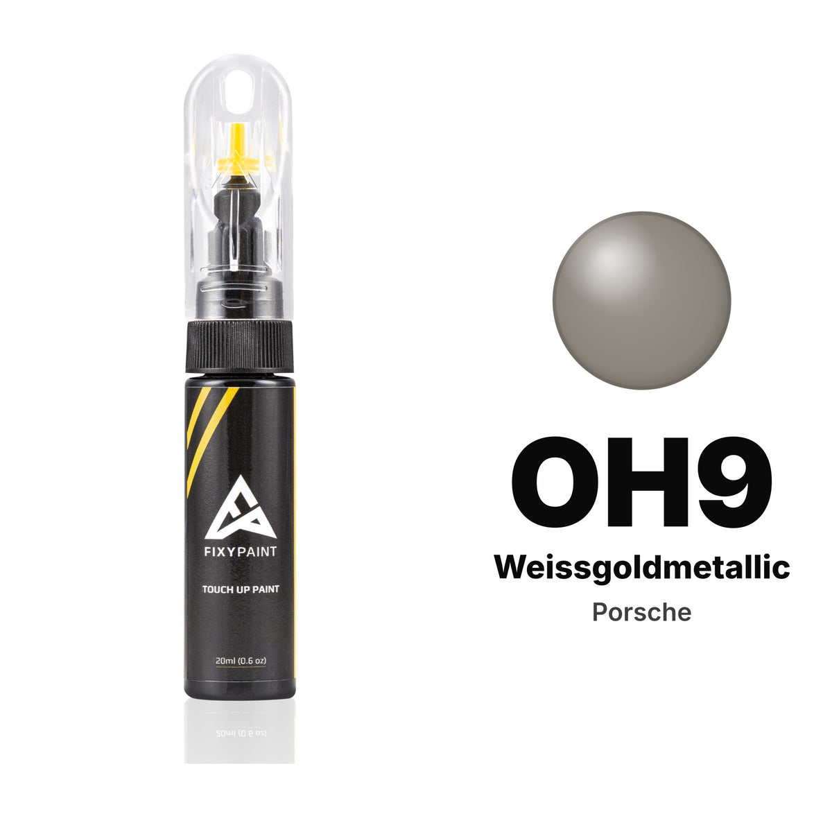 Touch-up paint for Porsche OH9 Weissgoldmetallic, Basic kit