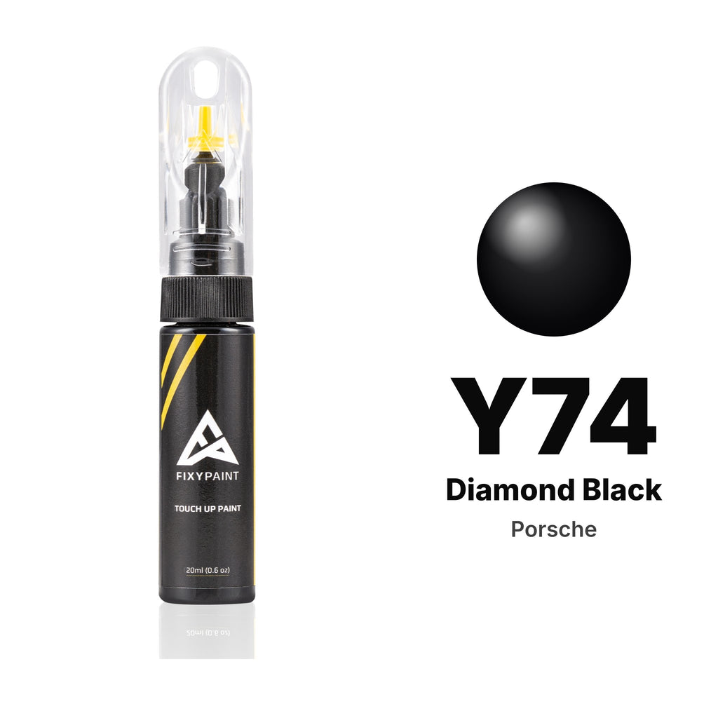 Touch-up paint for Porsche Y74 Diamond Black, Basic kit