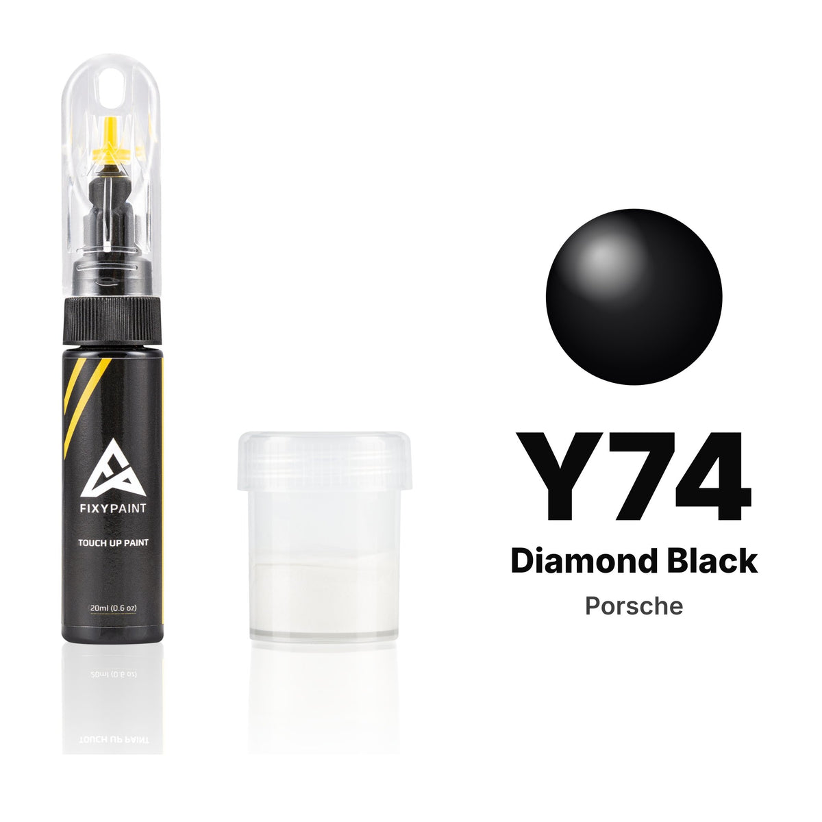 Touch-up paint for Porsche Y74 Diamond Black, Standard kit