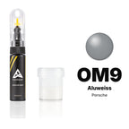 Touch-up paint for Porsche OM9 Aluweiss, Standard kit
