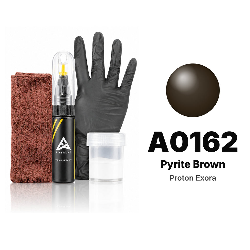 Touch-up paint for Proton Exora A0162 Pyrite Brown, Complete kit