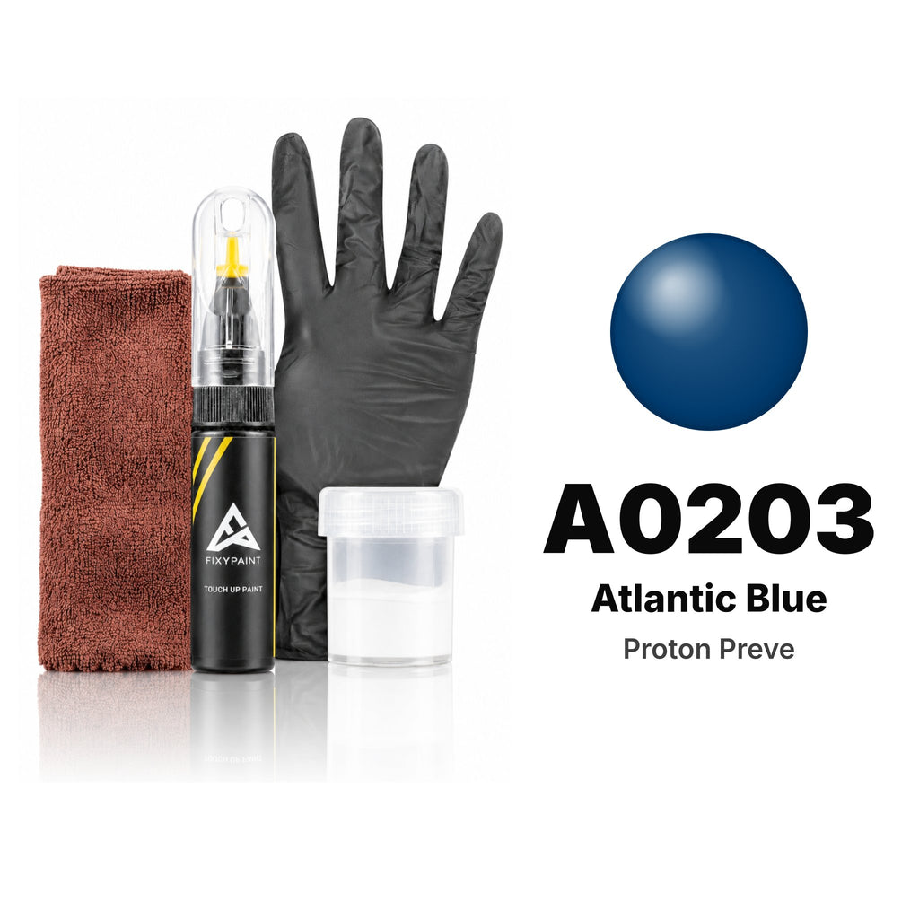 Pintura de retoque para Proton Preve – A0203 Atlantic Blue (desde 2014), kit Completo