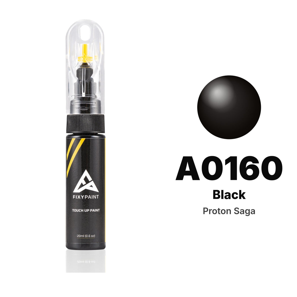 Proton Saga A0160 Black touch-up paint, Basic kit
