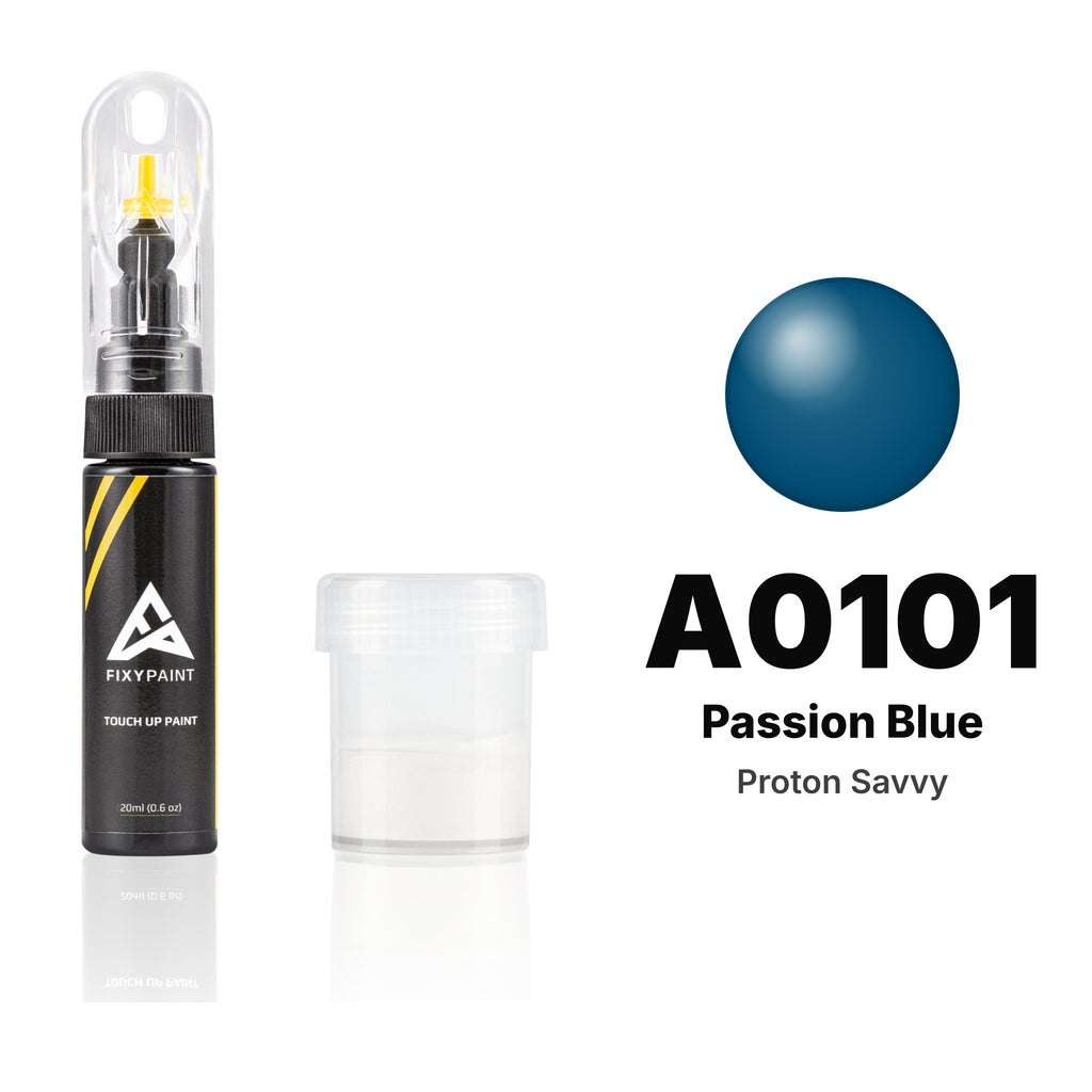 Touch-up paint for Proton Savvy A0101 Passion Blue, Standard kit