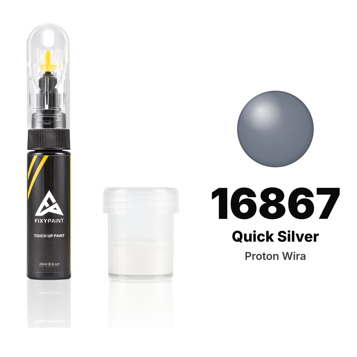 Touch-up paint for Proton Wira 16867 Quick Silver, Standard kit