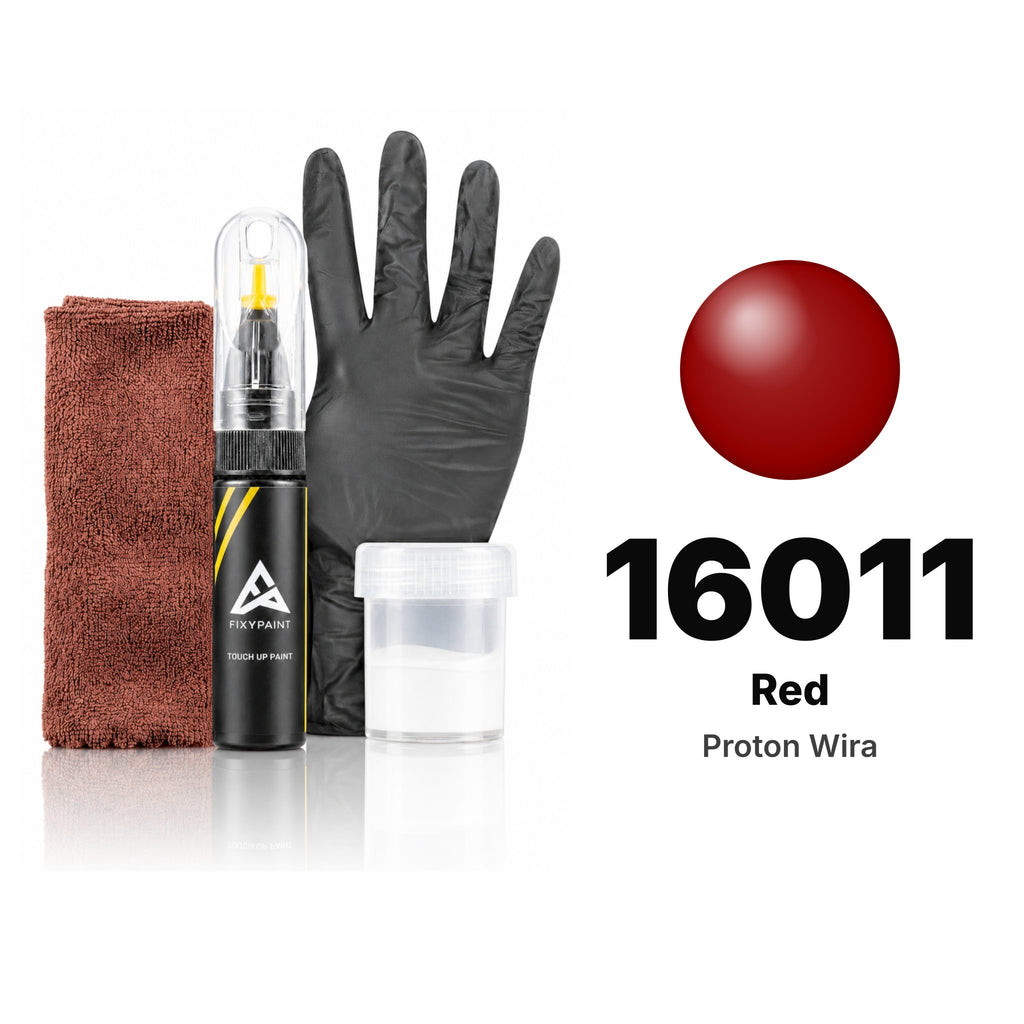 Touch-up paint for Proton Wira 16011 Red, Complete kit