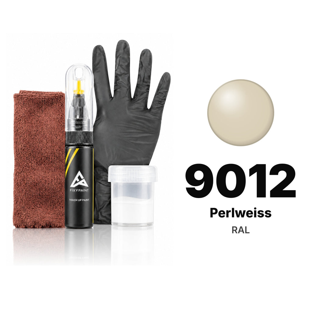 RAL 9012 Perlweiss touch-up paint, Complete kit