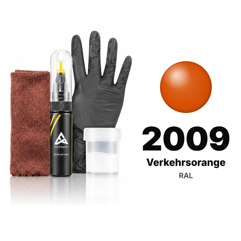RAL 2009 Verkehrsorange touch-up paint, Complete kit