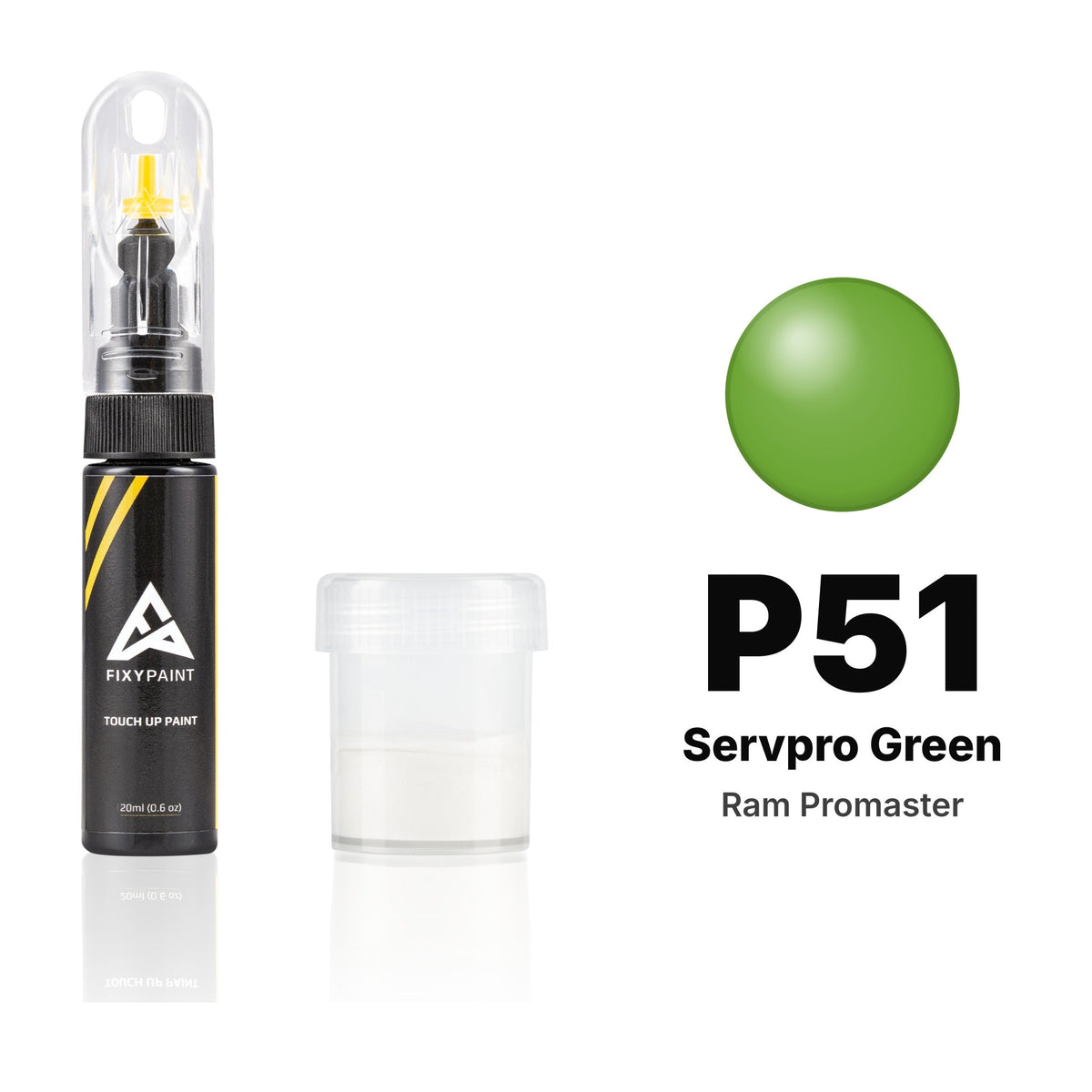 Lackstift für Ram Promaster – P51 Servpro Green (ab 2023), Set Standard