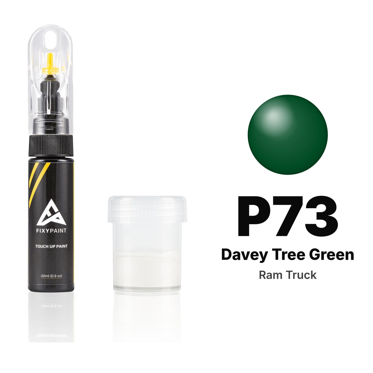 Touch-up paint for Ram Truck P73 Davey Tree Green, Standard kit