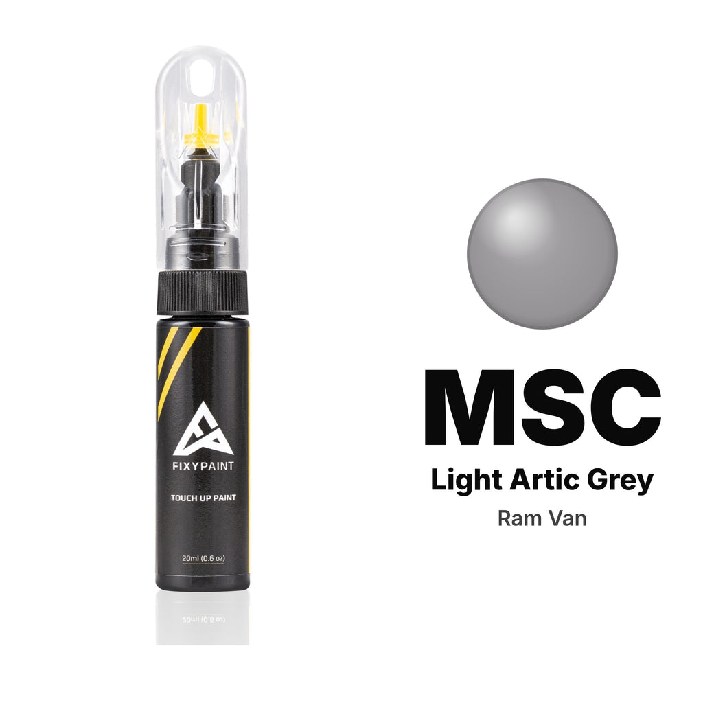Pintura de retoque para Ram Van – MSC Light Artic Grey (1997–2005), kit Básico