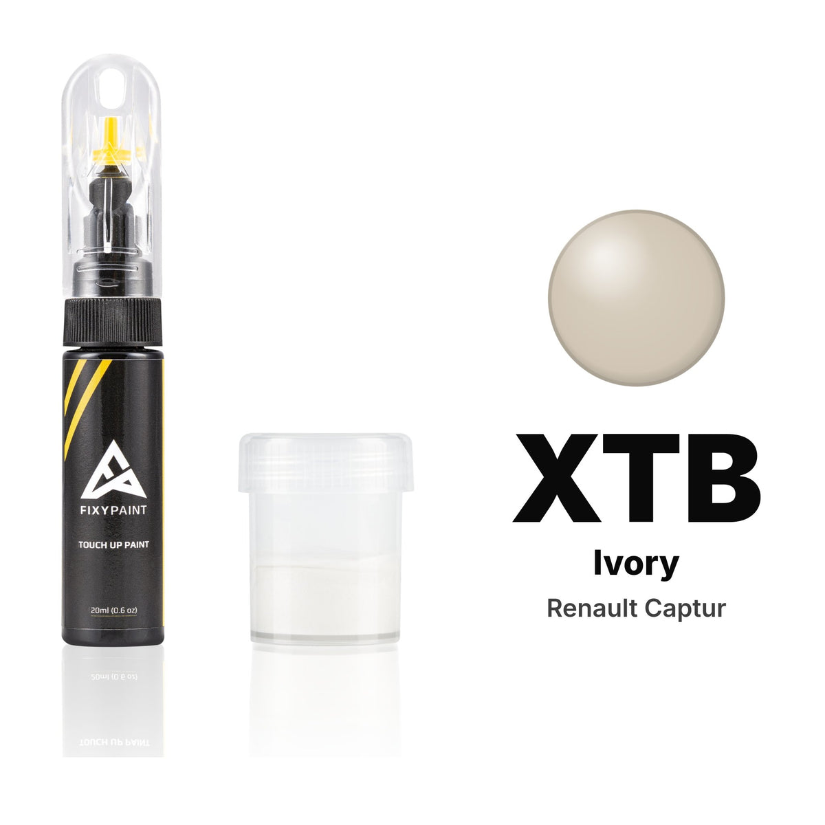 Vernice ritocco per Renault Captur – XTB Ivory (2015–2016), kit Standard