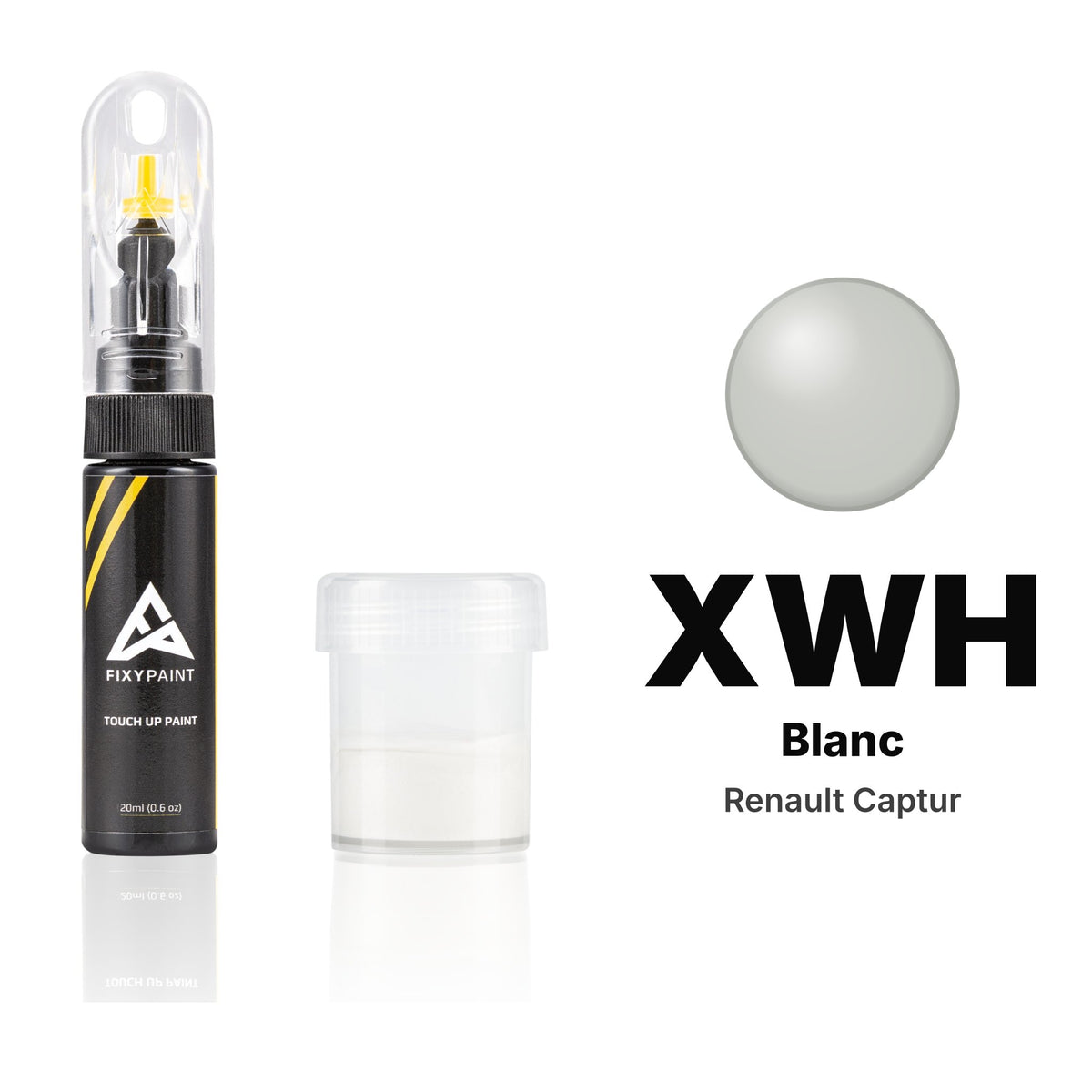 Lackstift für Renault Captur – XWH Blanc (2015–2016), Set Standard