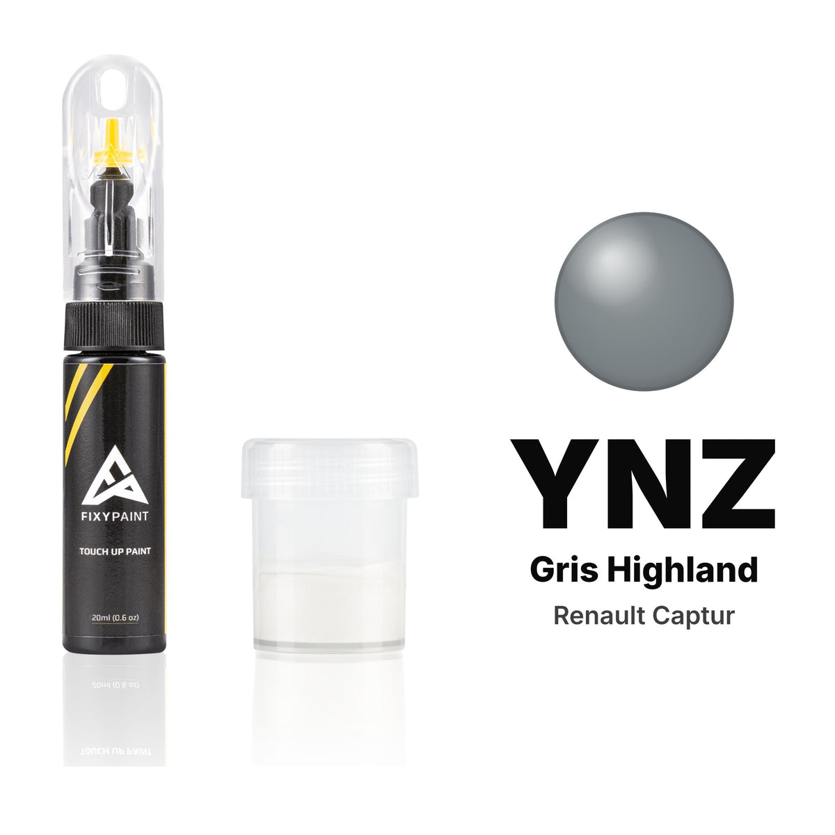 Peinture de retouche pour Renault Captur – YNZ Gris Highland (2017–2018), kit Standard