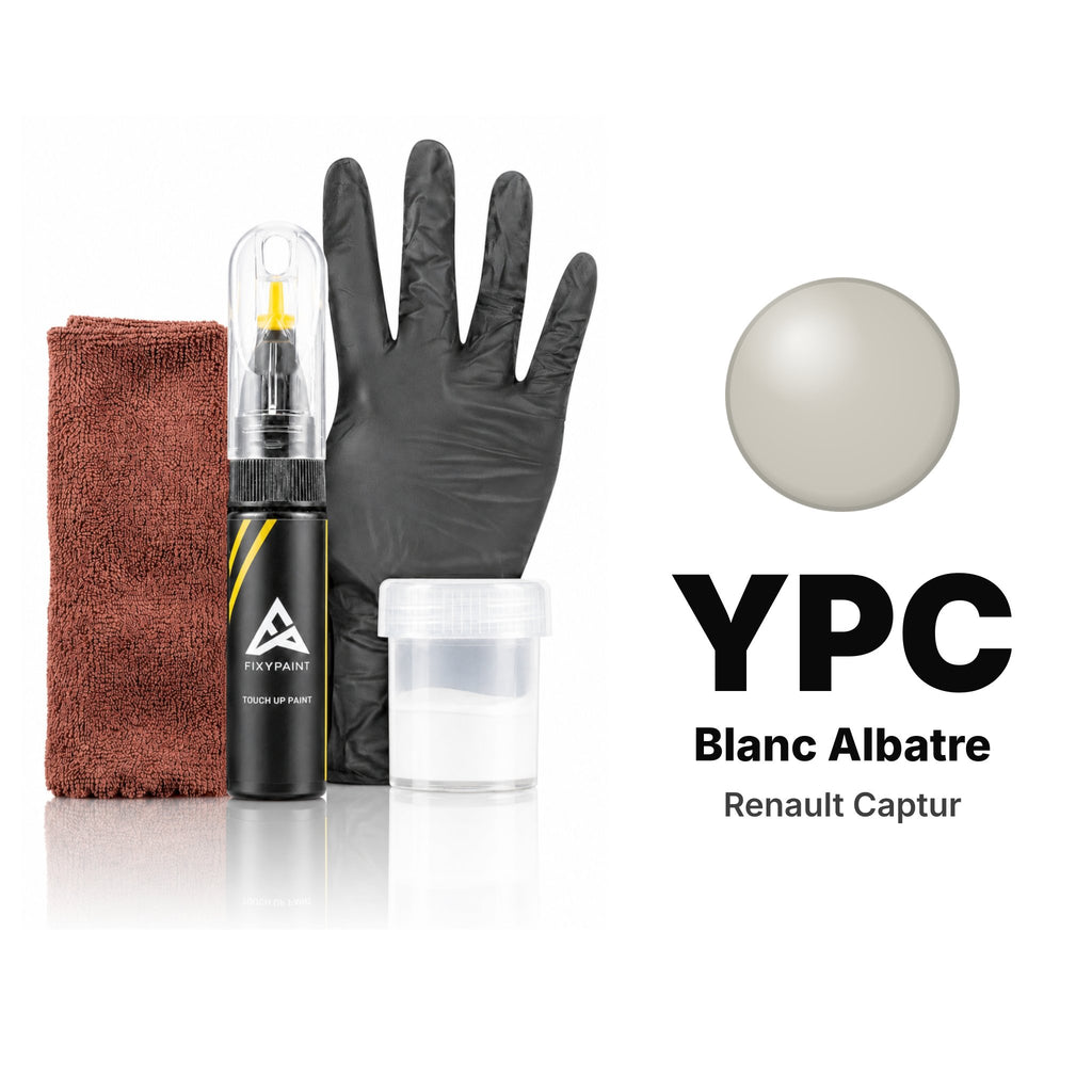Vernice ritocco per Renault Captur – YPC Blanc Albatre (2017–2018), kit Completo