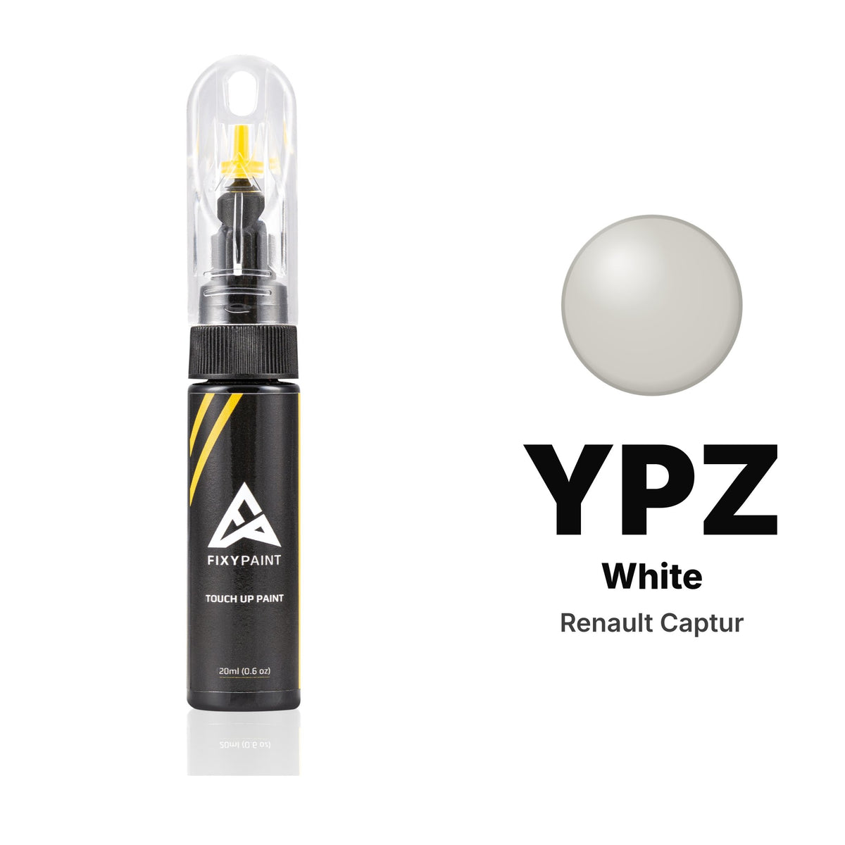 Vernice ritocco per Renault Captur – YPZ White (2017–2018), kit Base