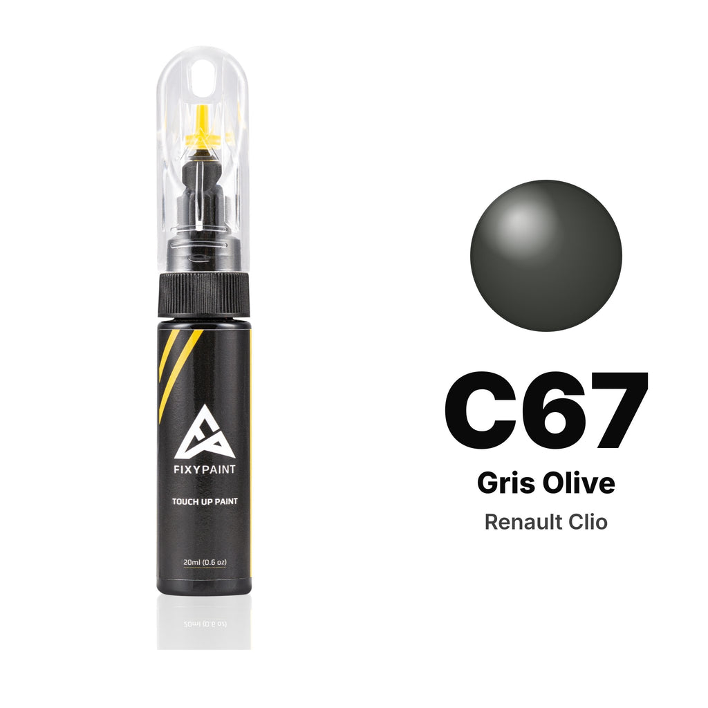 Touch-up paint for Renault Clio C67 Gris Olive, Basic kit