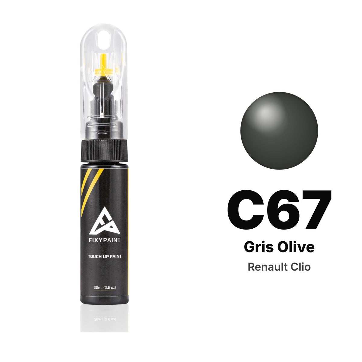 Renault Clio C67 Gris Olive touch-up paint, Basic kit