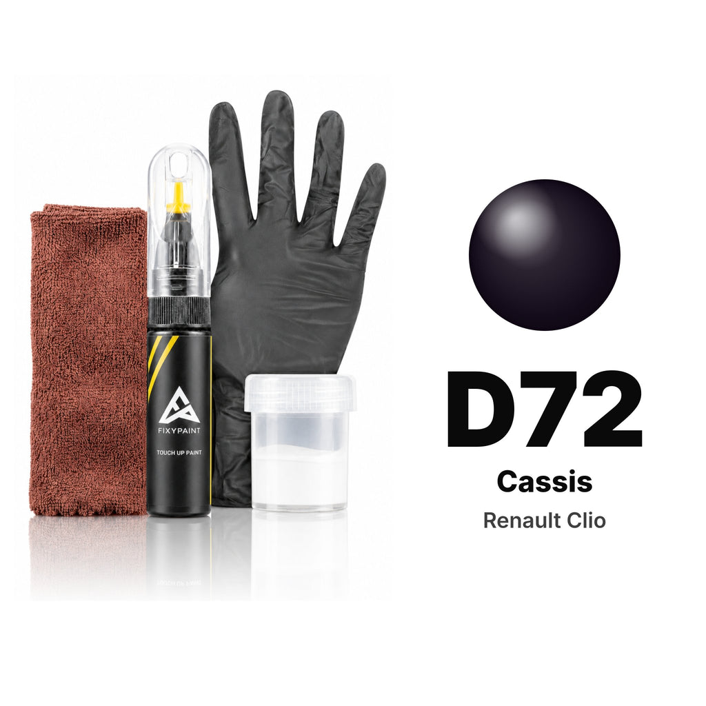 Touch-up paint for Renault Clio D72 Cassis, Complete kit