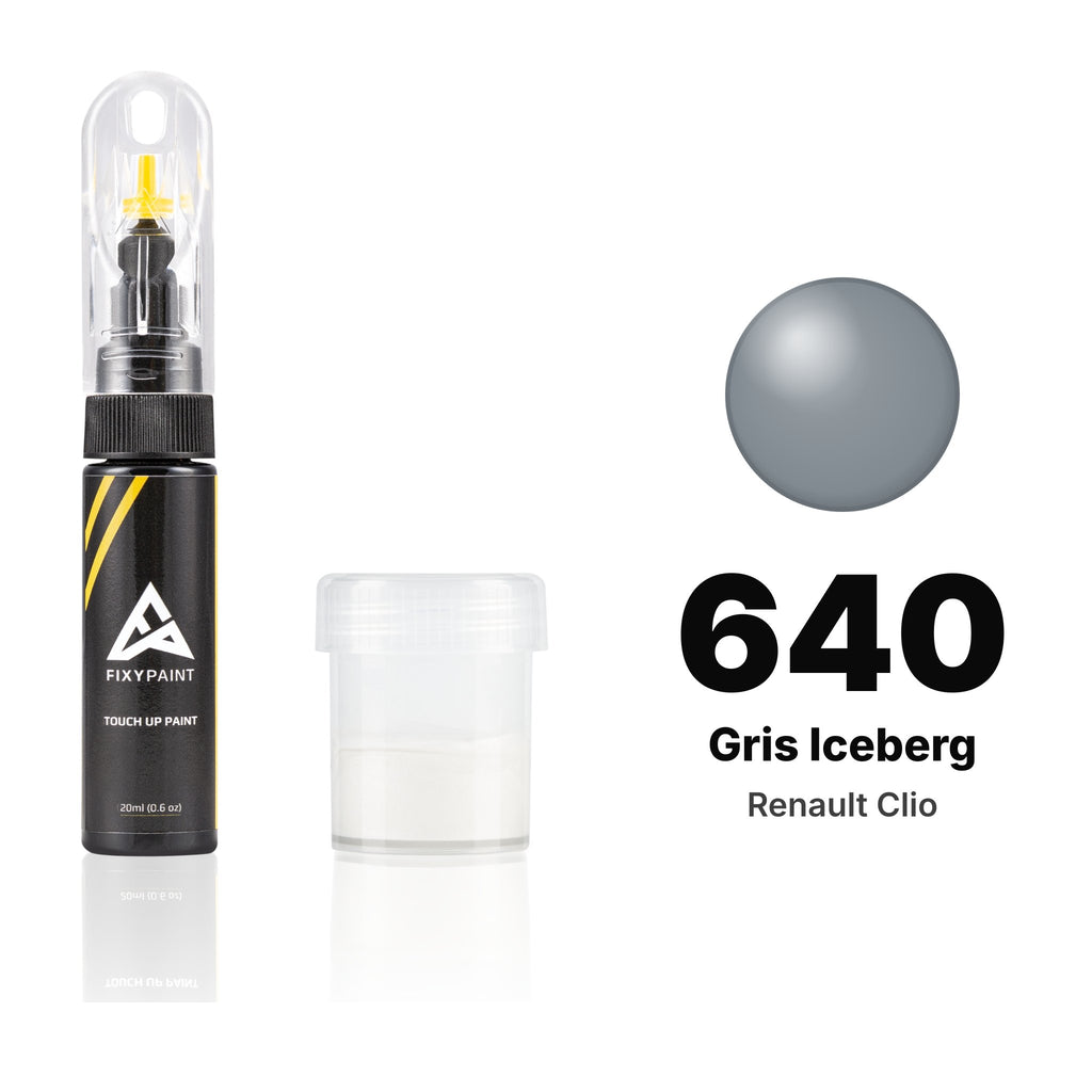 Vernice ritocco per Renault Clio – 640 Gris Iceberg (2003–2006), kit Standard