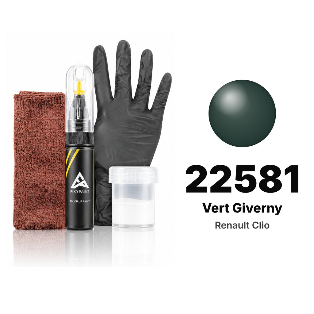 Touch-up paint for Renault Clio 22581 Vert Giverny, Complete kit