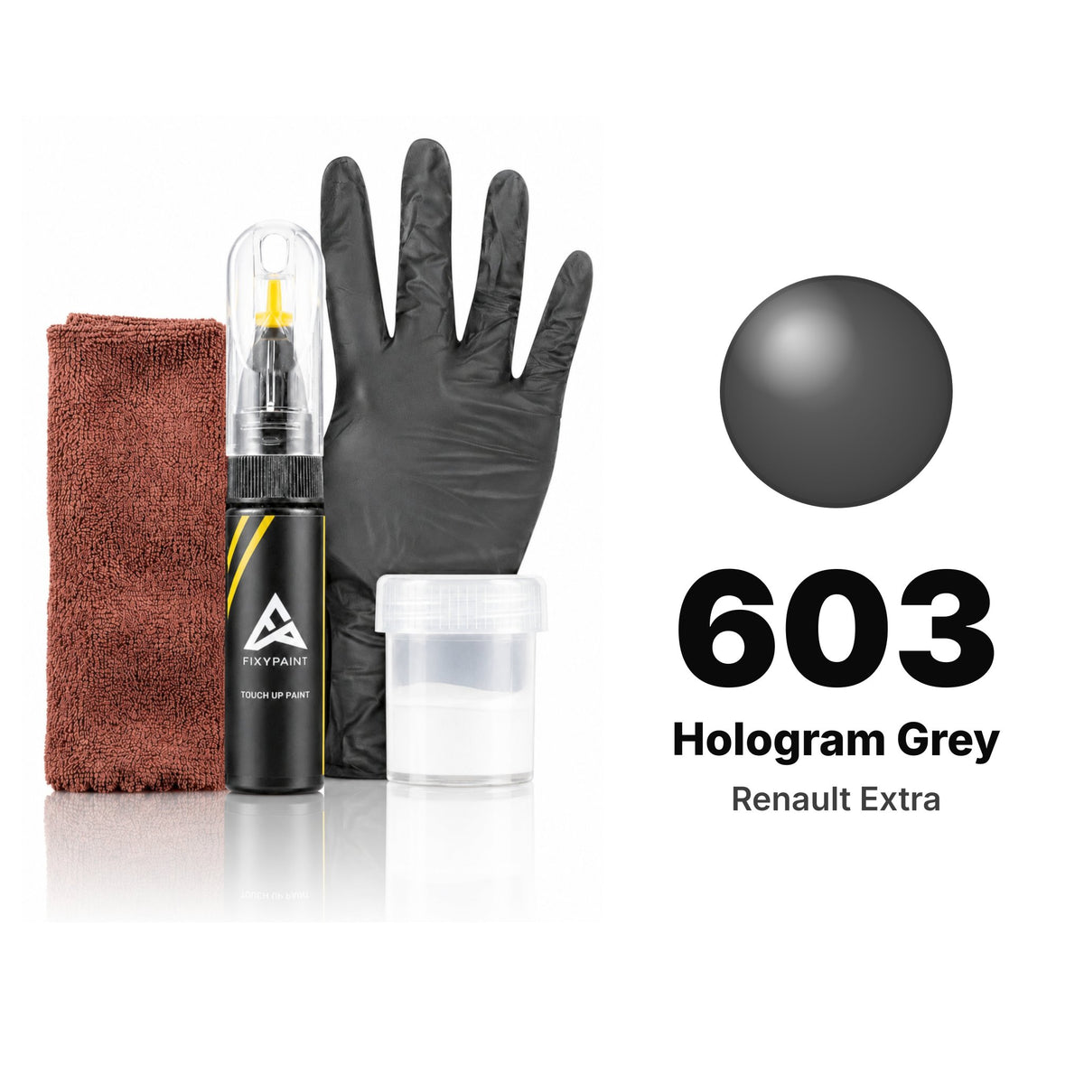 Touch-up paint for Renault Extra 603 Hologram Grey, Complete kit