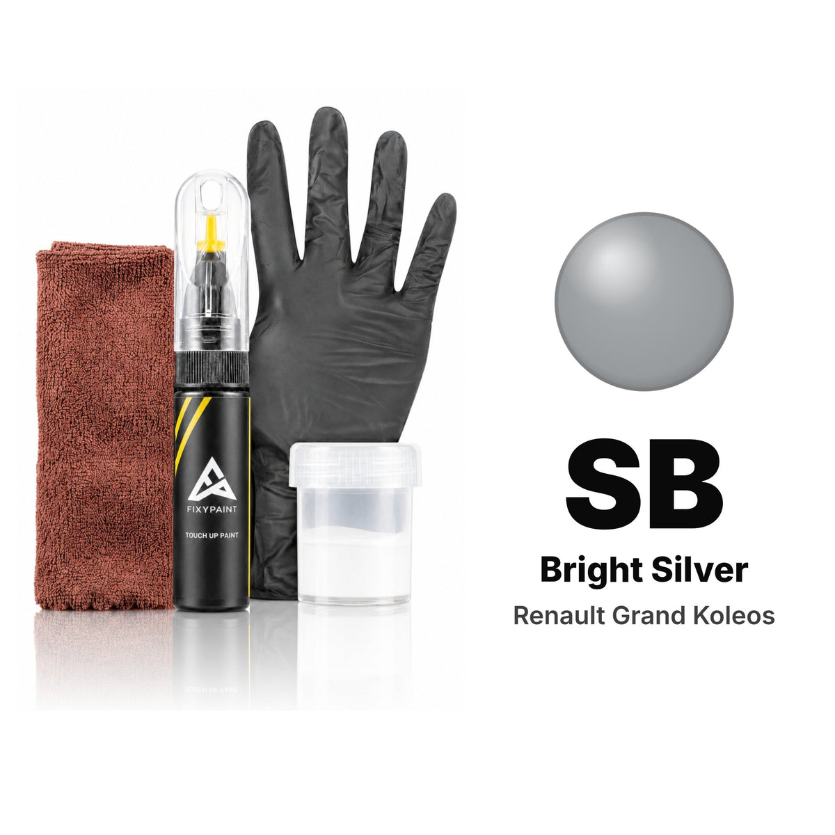 Touch-up paint for Renault Grand Koleos SB Bright Silver, Complete kit
