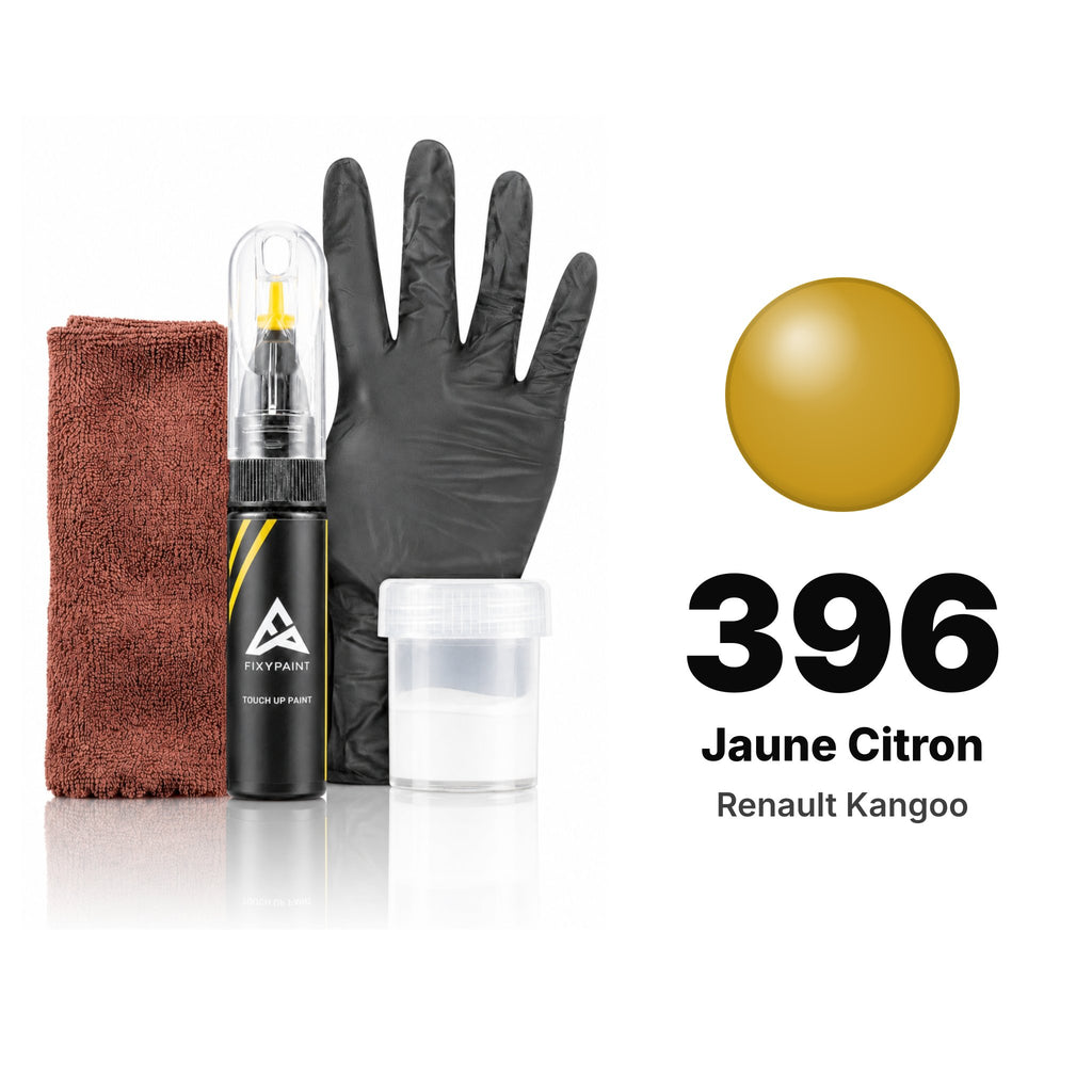 Touch-up paint for Renault Kangoo 396 Jaune Citron, Complete kit
