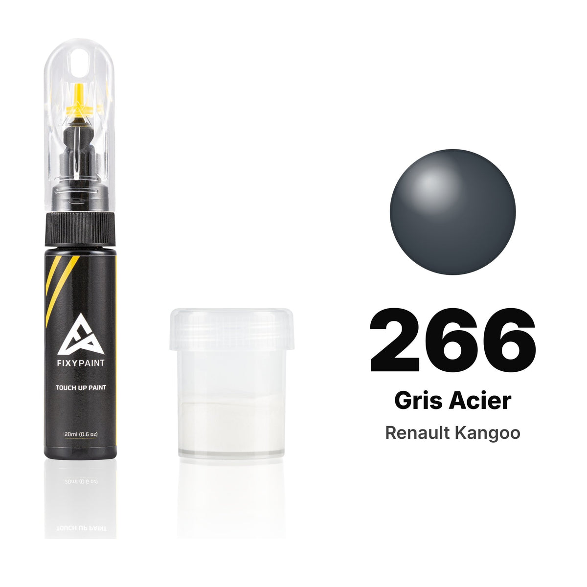 Touch-up paint for Renault Kangoo 266 Gris Acier, Standard kit