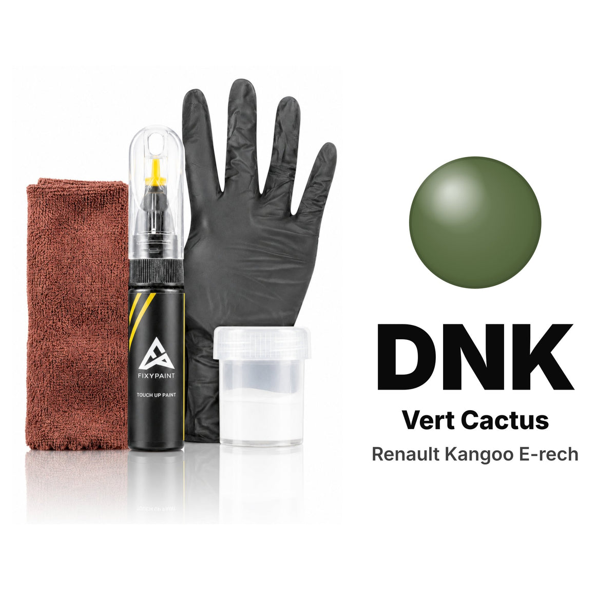 Touch-up paint for Renault Kangoo E-Tech DNK Vert Cactus, Complete kit