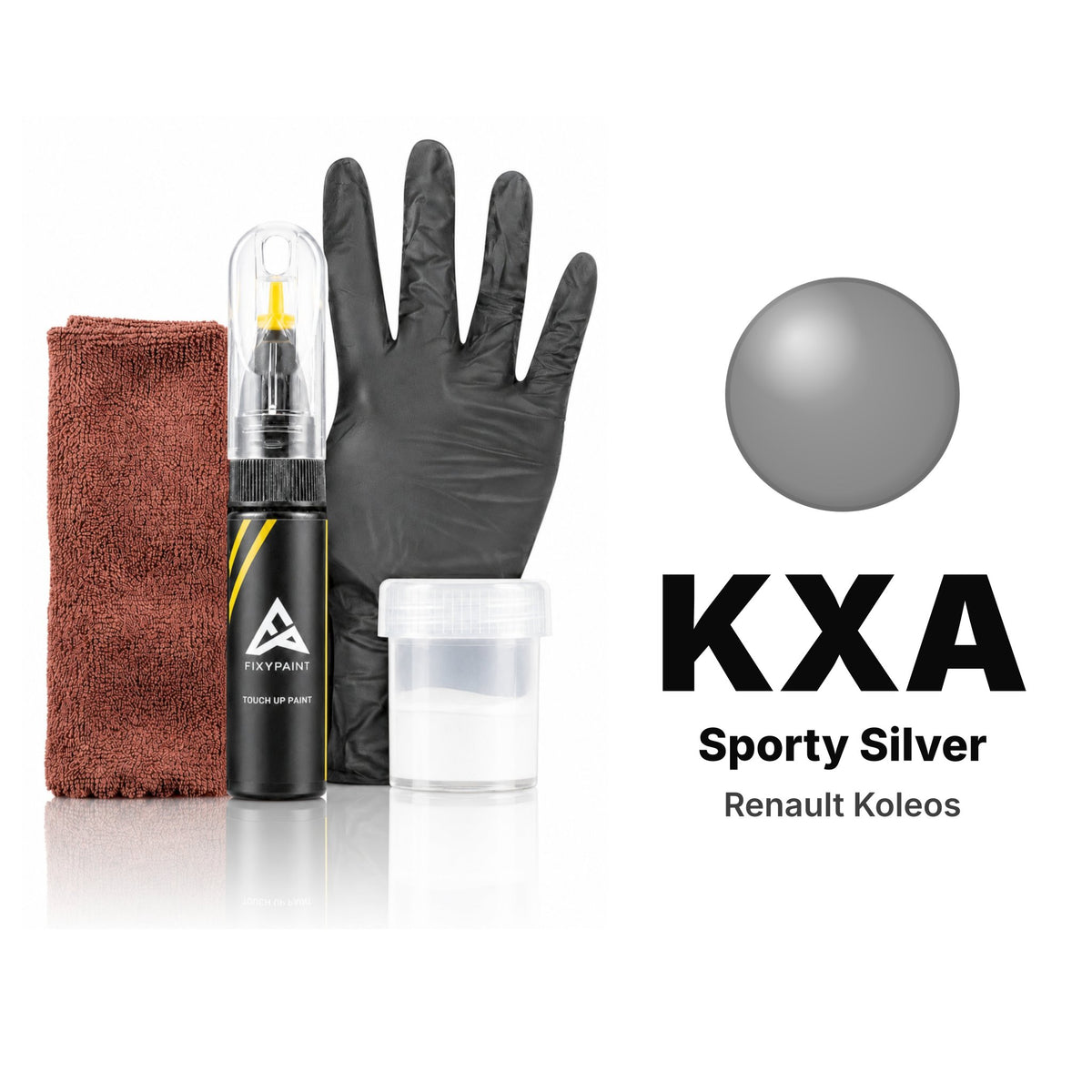 Touch-up paint for Renault Koleos KXA Sporty Silver, Complete kit