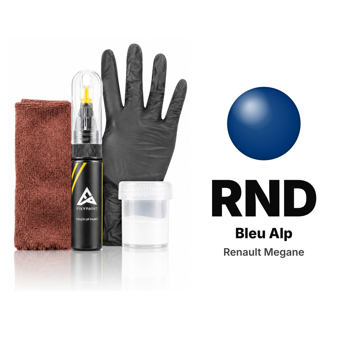 Touch-up paint for Renault Megane RND Bleu Alp, Complete kit