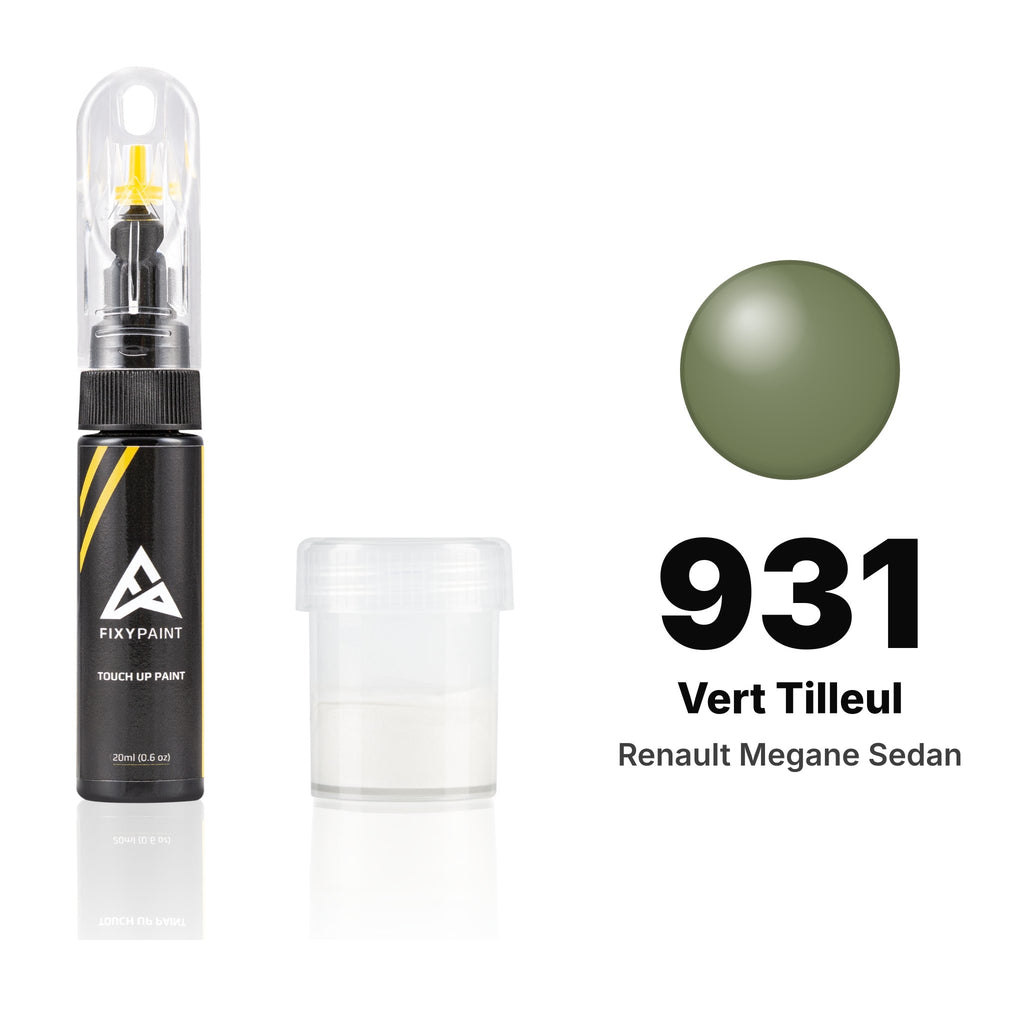 Touch-up paint for Renault Megane Sedan 931 Vert Tilleul, Standard kit