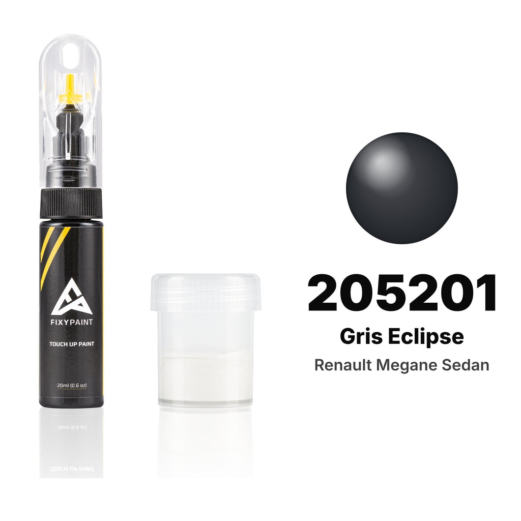 Touch-up paint for Renault Megane Sedan 205201 Gris Eclipse, Standard kit