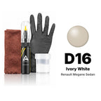 Touch-up paint for Renault Megane Sedan D16 Ivory White, Complete kit