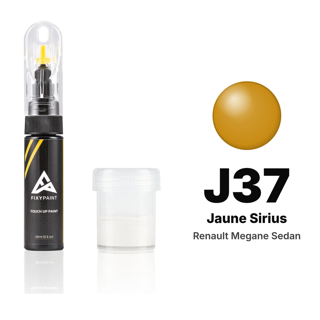 Pintura de retoque para Renault Megane Sedan – J37 Jaune Sirius (2018), kit Estándar