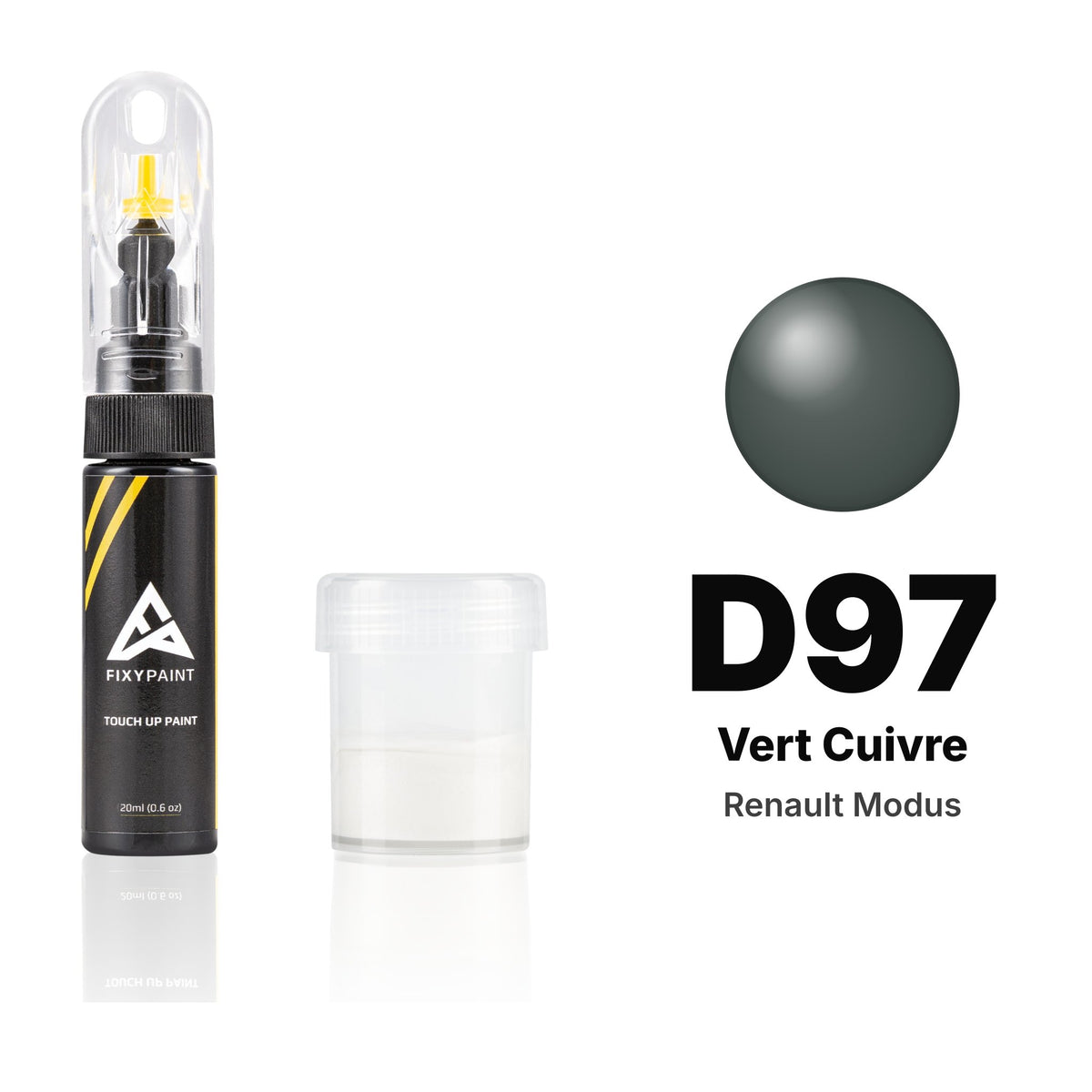 Lackstift für Renault Modus – D97 Vert Cuivre (2010), Set Standard