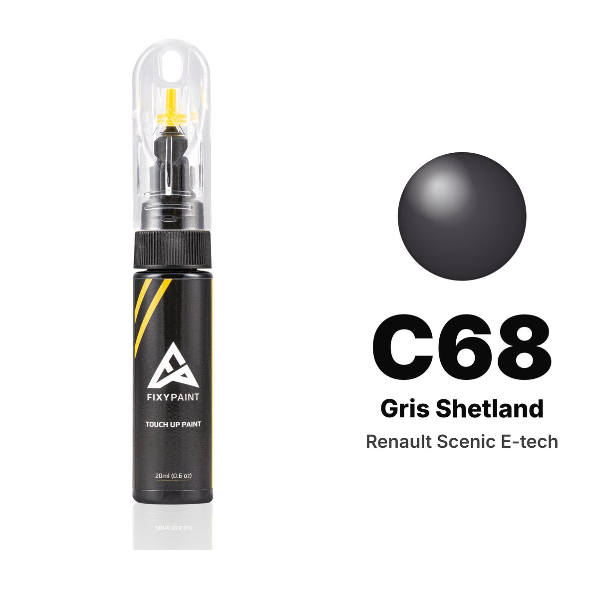 Renault Scenic E-tech C68 Gris Shetland touch-up paint, Basic kit